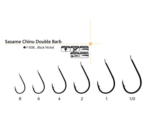 Ace pescuit Sasame Chinu Double Barb