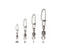 B - Set 10 agrafe "double lock" cu vartej