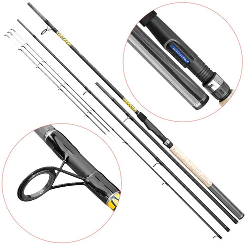 Lanseta fibra de carbon Baracuda Dual Feeder 11-13 ft.