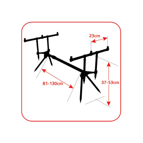 Rodpod 01 pentru 3 lansete