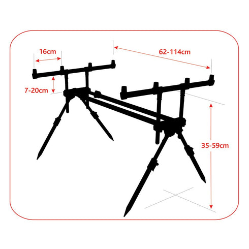 Rodpod 12 pentru 4 lansete