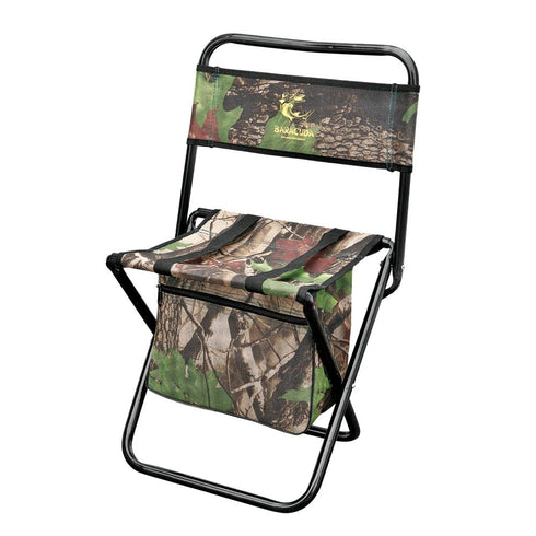 Scaun pliant camuflaj cu buzunar Baracuda