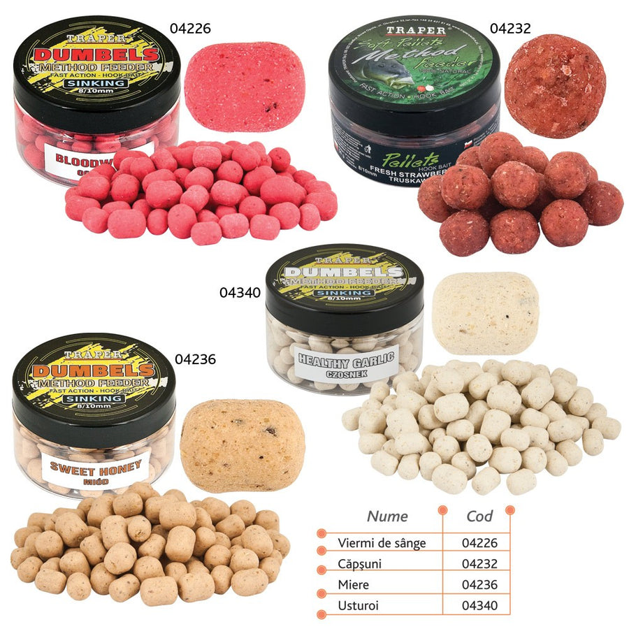 Soft Pellets Method Feeder Traper 50g-8/10mm